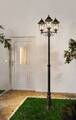 Eglo Navedo standerlampe 220cm sort og sølv - udendørs